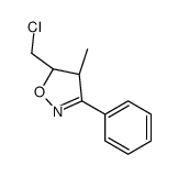 (4R,5R)-5-(chloromethyl)-4-methyl-3-phenyl-4,5-dihydro-1,2-oxazole结构式