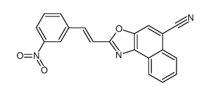 2-[2-(3-nitrophenyl)ethenyl]benzo[e][1,3]benzoxazole-5-carbonitrile Structure