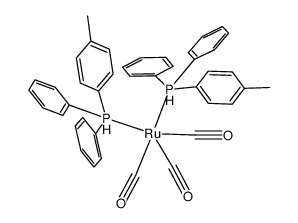 Ru(CO)3(PPh2(C6H4Me-p))2 Structure