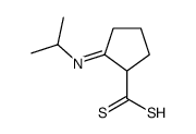 2-propan-2-yliminocyclopentane-1-carbodithioic acid结构式