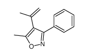 5-methyl-3-phenyl-4-prop-1-en-2-yl-1,2-oxazole结构式