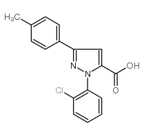 1-(2-chlorophenyl)-3-p-tolyl-1h-pyrazole-5-carboxylic acid structure