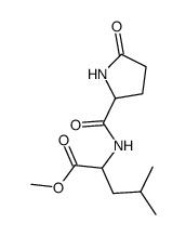 Pyroglutamylleucinmethylester Structure