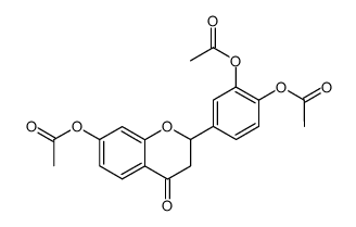 7-acetoxy-2-(3,4-diacetoxy-phenyl)-chroman-4-one Structure