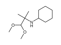 N-(1,1-dimethoxy-2-methylpropan-2-yl)cyclohexanamine结构式