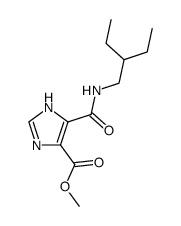 5-(2-ethyl-butylcarbamoyl)-1(3)H-imidazole-4-carboxylic acid methyl ester Structure