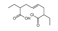 7-carbonochloridoyl-2-ethylnon-4-enoic acid Structure