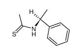 (S)-(-)-N-(1-phenylethyl)thioacetamide结构式