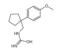 [1-(4-methoxyphenyl)cyclopentyl]methylurea Structure