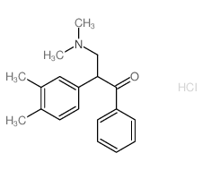 1-Propanone,3-(dimethylamino)-2-(3,4-dimethylphenyl)-1-phenyl-, hydrochloride (9CI)结构式
