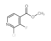 2-CHLORO-3-FLUOROISONICOTINIC ACID METHYL ESTER Structure