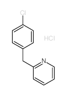Pyridine,2-[(4-chlorophenyl)methyl]-, hydrochloride (1:1) structure