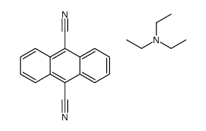 anthracene-9,10-dicarbonitrile,N,N-diethylethanamine Structure