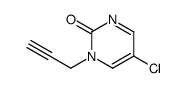 1-propargyl-5-chloropyrimidin-2-one结构式