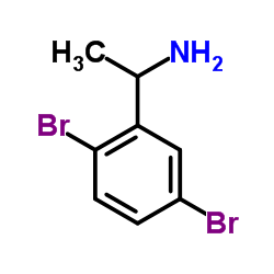 1-(2,5-dibromophenyl)ethan-1-amine结构式