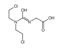 2-[bis(2-chloroethyl)carbamoylamino]acetic acid Structure