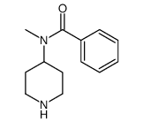 N-METHYL-N-4-PIPERIDINYL-BENZAMIDE Structure