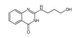 2-(3-hydroxypropylamino)-4-quinazolinone Structure