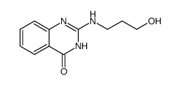 2-(3-hydroxypropylamino)-4-quinazolinone结构式