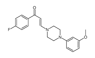 (E)-1-(4-fluorophenyl)-3-[4-(3-methoxyphenyl)piperazin-1-yl]prop-2-en-1-one结构式
