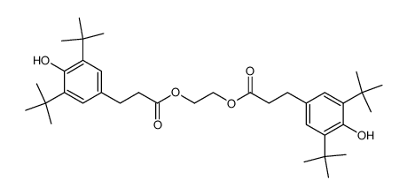Bis-[4-hydroxy-3,5-di-t.-butylphenyl-propionic acid]-ethylene glycolester Structure