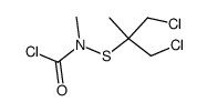 N-Methyl-N-(2-methyl-1,3-dichloro-2-propanesulfenyl)carbamoyl chloride Structure