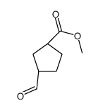 methyl (1S,3R)-3-formylcyclopentane-1-carboxylate结构式