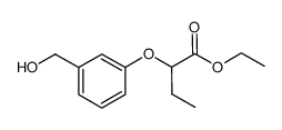 ethyl 2-(3-hydroxymethyl)phenoxybutyrate Structure