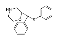 (2S)-2-[(S)-(2-methylphenyl)sulfanyl-phenylmethyl]morpholine Structure