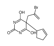 5-(2-Bromo-2-propenyl)-5-(2-cyclopentenyl)-2,4,6(1H,3H,5H)-pyrimidinetrione结构式