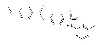 [4-[(4-methoxybenzoyl)amino]phenyl]sulfonyl-(4-methylpyrimidin-2-yl)azanide结构式