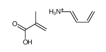 [(1E)-buta-1,3-dienyl]azanium, 2-methylprop-2-enoic acid结构式