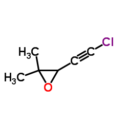 Oxirane, 3-(chloroethynyl)-2,2-dimethyl- (9CI) Structure