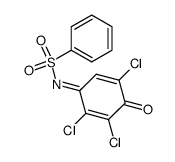 N-phenylsulfonyl-2,3,6-trichloro-1,4-benzoquinone monoimine Structure
