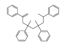 1,1',1'',1'''-(1,3,5-trimethyl-7-methyleneheptane-1,3,5,7-tetrayl)tetrabenzene结构式