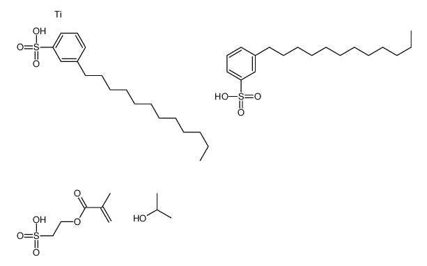 bis(dodecylbenzenesulphonato-O)(propan-2-olato)(2-sulphoethyl methacrylato)titanium结构式