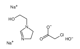 disodium,2-chloroacetate,2-(4,5-dihydroimidazol-1-yl)ethanol,hydroxide Structure