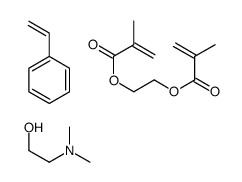 2-(dimethylamino)ethanol,2-(2-methylprop-2-enoyloxy)ethyl 2-methylprop-2-enoate,styrene结构式