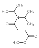 methyl 3-(dipropan-2-ylcarbamoyl)propanoate structure