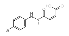 2-Butenedioic acid(2Z)-, mono[2-(4-bromophenyl)hydrazide] (9CI)结构式