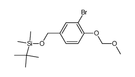 ((3-bromo-4-(methoxymethoxy)benzyl)oxy)(tert-butyl)dimethylsilane Structure