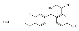 1-(3,4-dimethoxyphenyl)-1,2,3,4-tetrahydroisoquinolin-2-ium-4,6-diol,chloride结构式