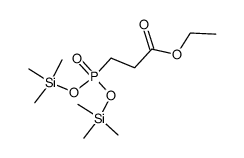 ethyl 3-(bis((trimethylsilyl)oxy)phosphoryl)propanoate结构式