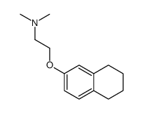 N,N-dimethyl-2-(5,6,7,8-tetrahydronaphthalen-2-yloxy)ethanamine结构式