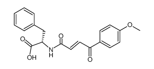 N-[(2E)-4-(4-methoxyphenyl)-4-oxobut-2-enoyl]-L-phenylalanine结构式