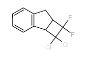 2,2-dichloro-1,1-difluoro-7,7a-dihydro-2aH-cyclobuta[a]indene结构式