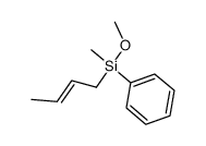 1-(methoxymethylphenylsilyl)-2-butene结构式