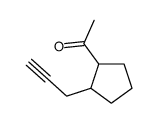Ethanone, 1-[2-(2-propynyl)cyclopentyl]- (9CI) structure