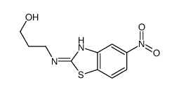3-[(5-nitrobenzothiazol-2-yl)amino]propanol Structure