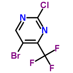 5-Bromo-2-chloro-4-(trifluoromethyl)pyrimidine Structure